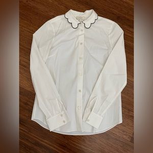 Kate Spade - Scallop collared shirt - size 2